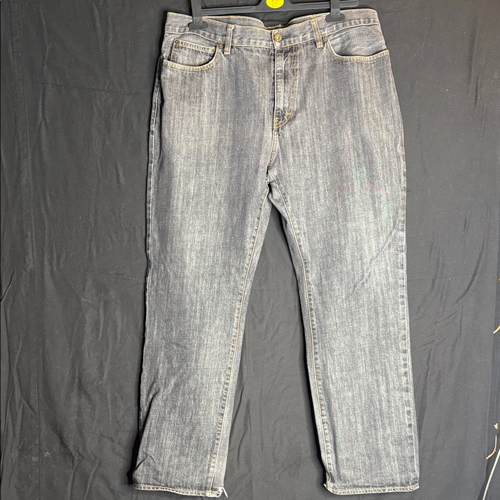 J. Crew Men's Washed Black Straight Jeans